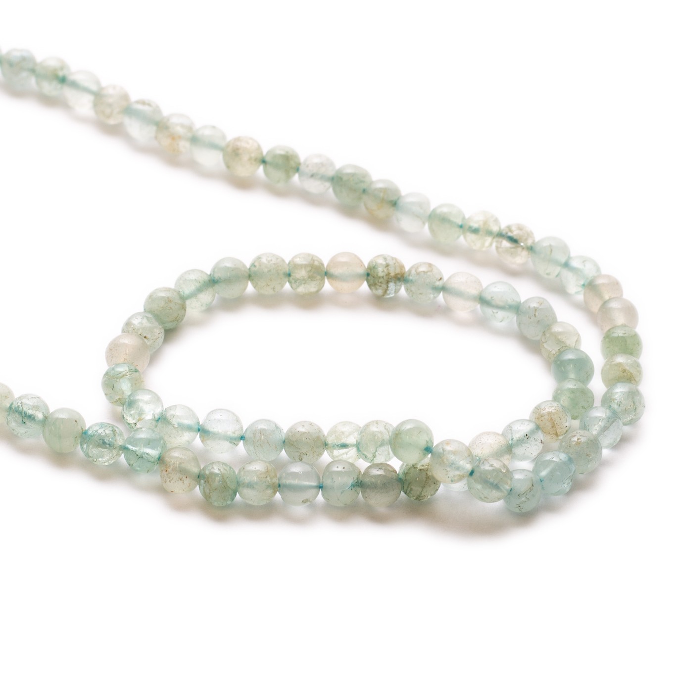 Aquamarine Round Beads - Approx From 3mm