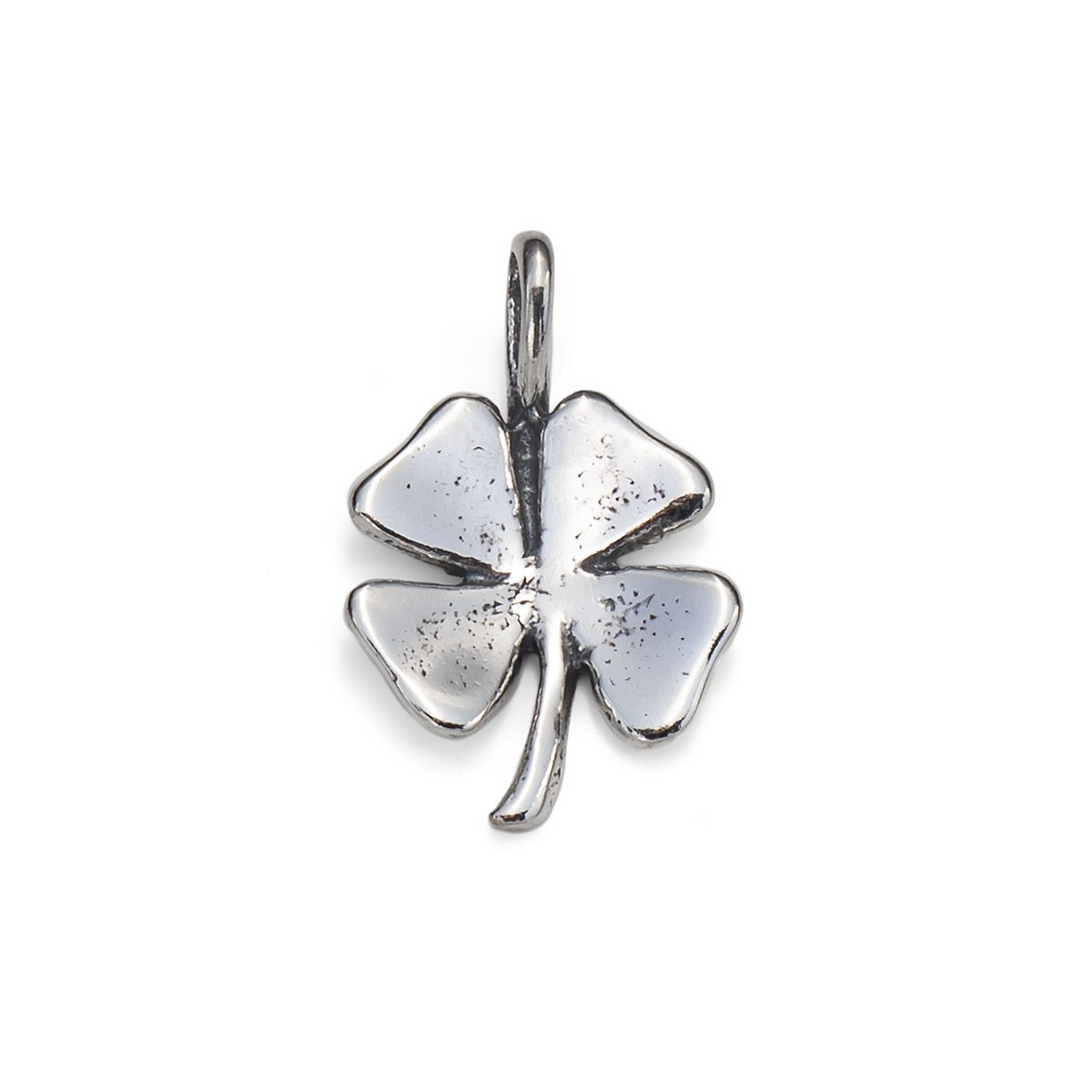 Sterling Silver Solid 4 Leaf Clover Charm