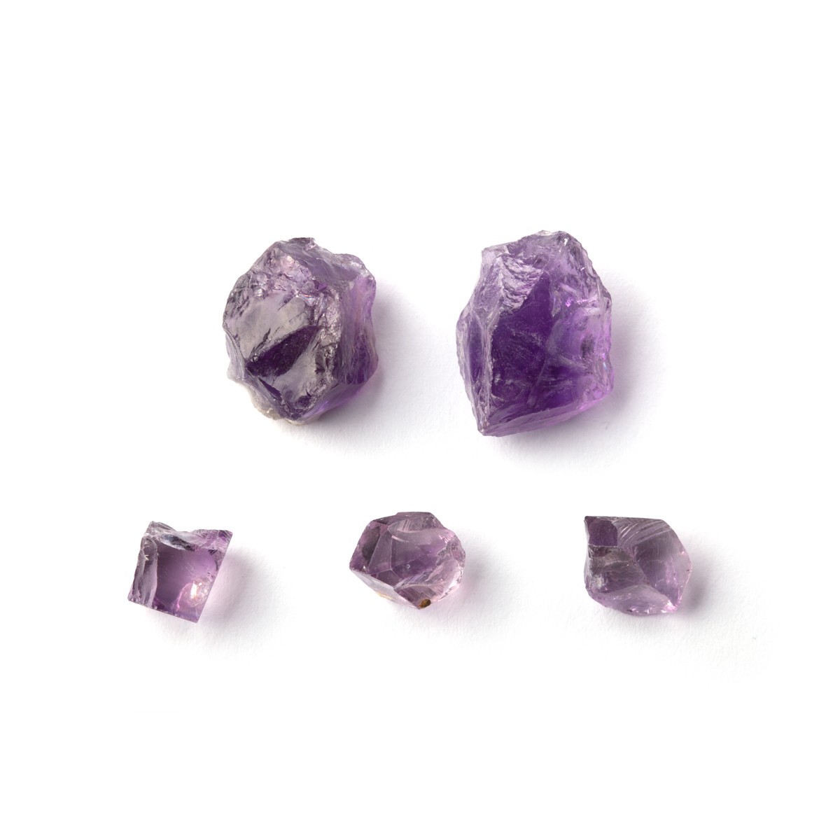 Rough Amethyst Natural Crystals (Undrilled) - Various Sizes