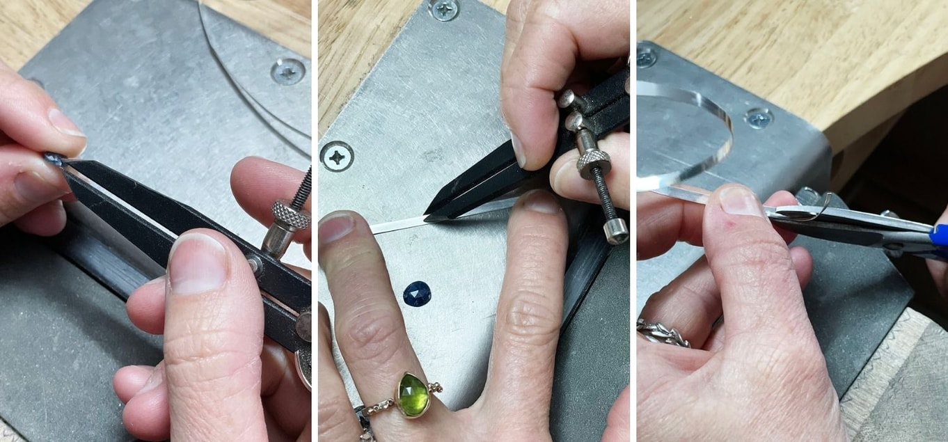 gemstone slice pendant tutorial