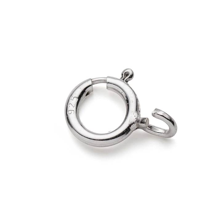 Sterling Silver 6mm Bolt Ring with Open Ring (Pack of 10)