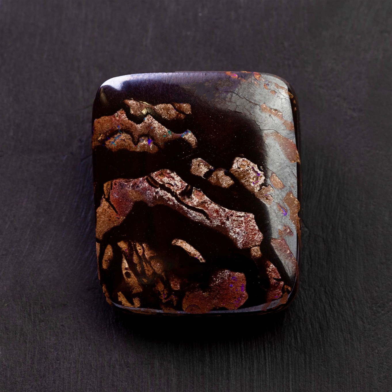 Freeform Australian Boulder Opal, Approx 26x22mm