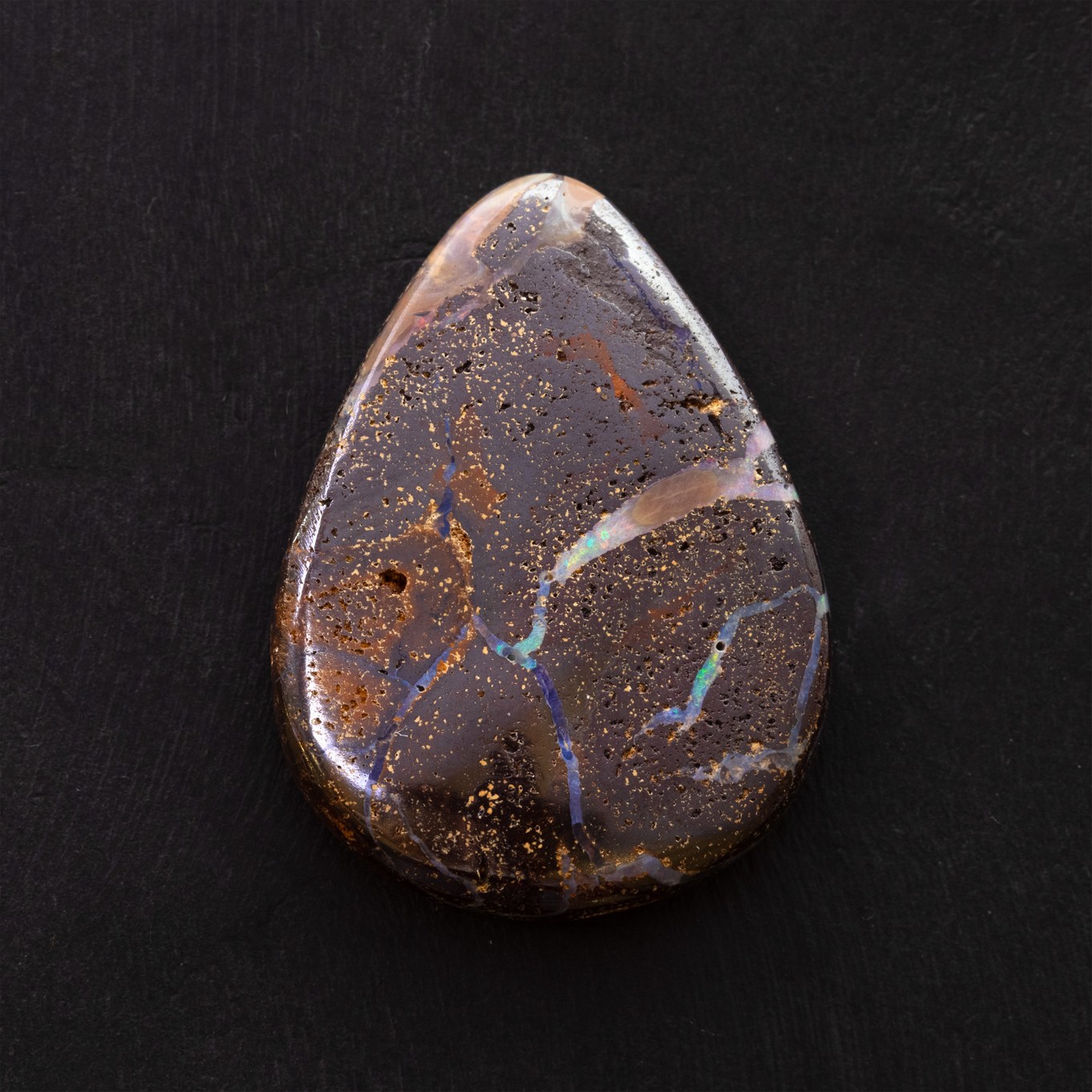 Freeform Australian Boulder Opal, Approx 27x20mm