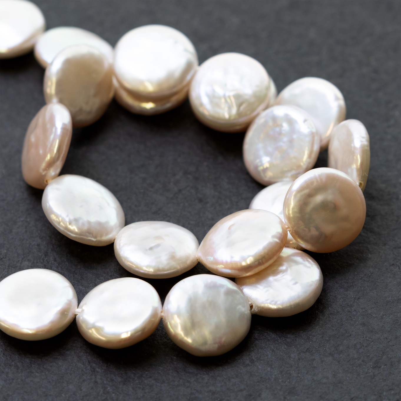 Cultured Freshwater Coin Pearls - Approx 11mm