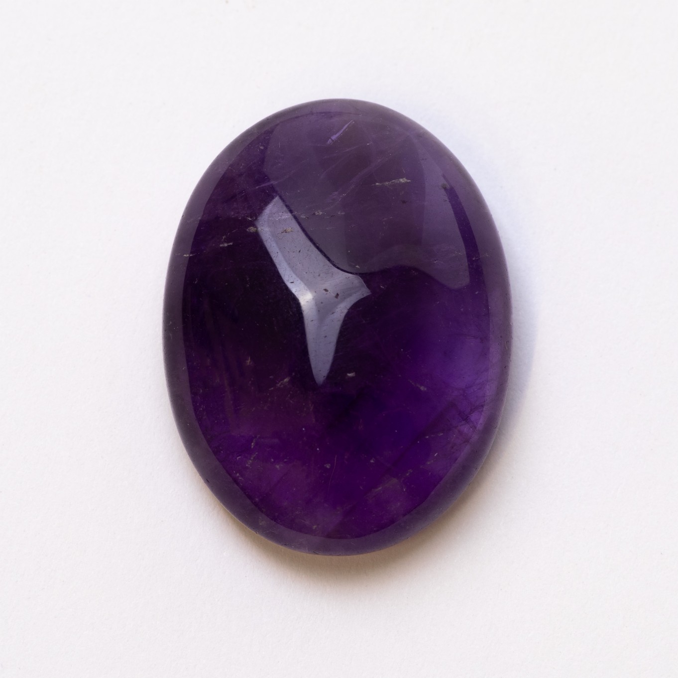 Amethyst Freeform Cabochon, Approx 27x20.5mm