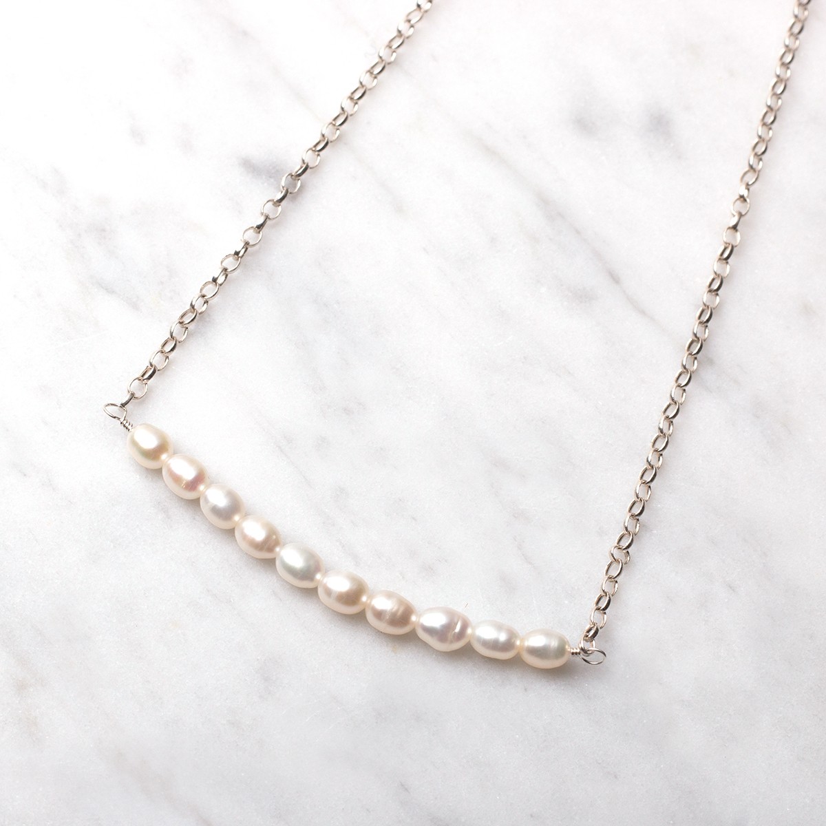 Pearl Bar Necklace