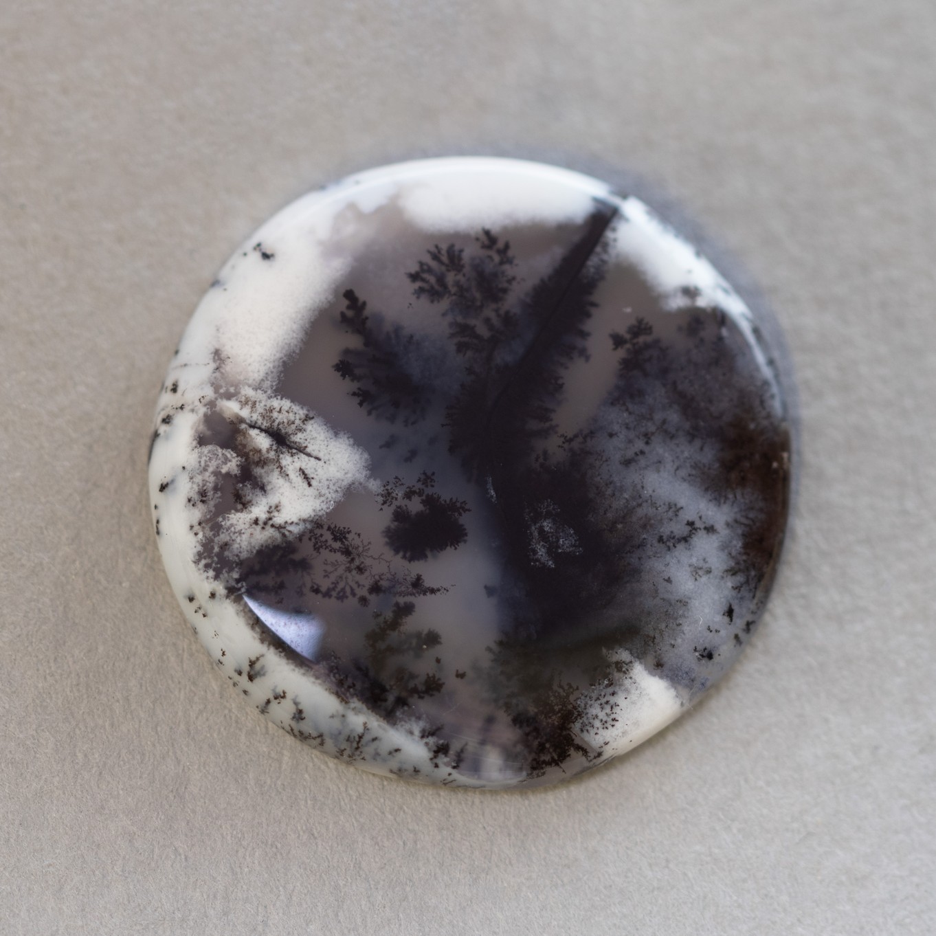 Dendrite Opal Freeform Cabochon, Approx 25.5mm