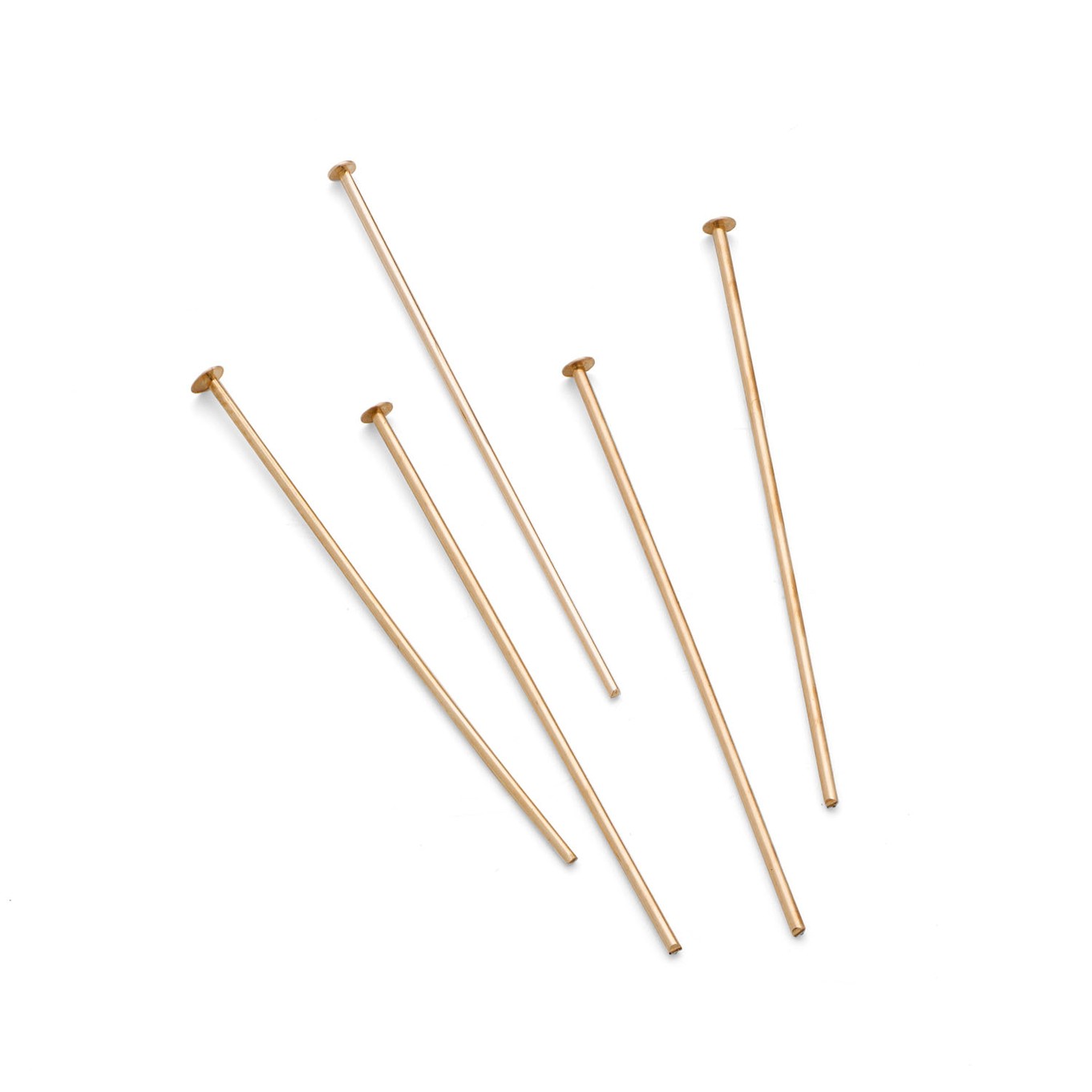 9ct Gold 25mm Headpins