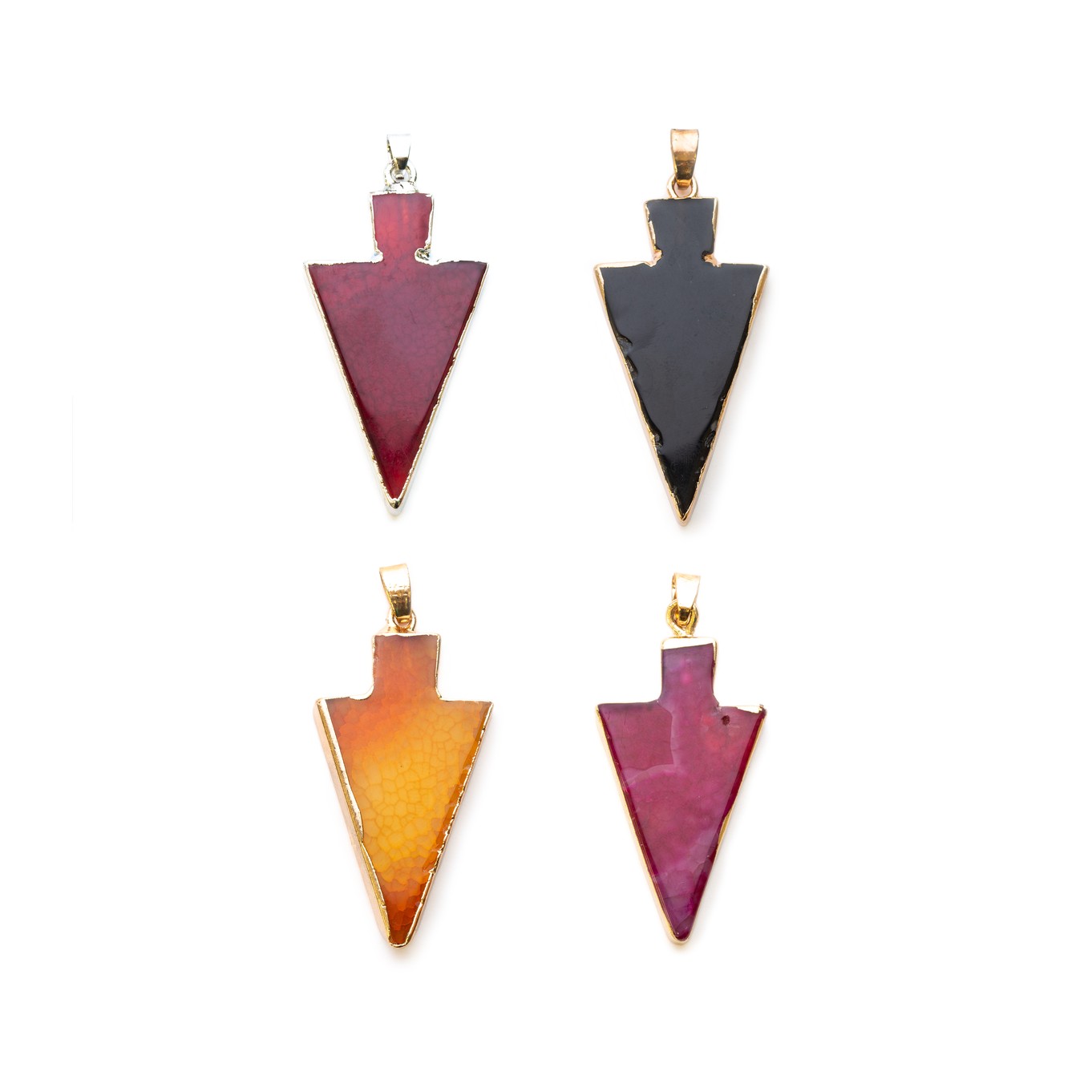 Ready To Wear Agate Arrow Pendants