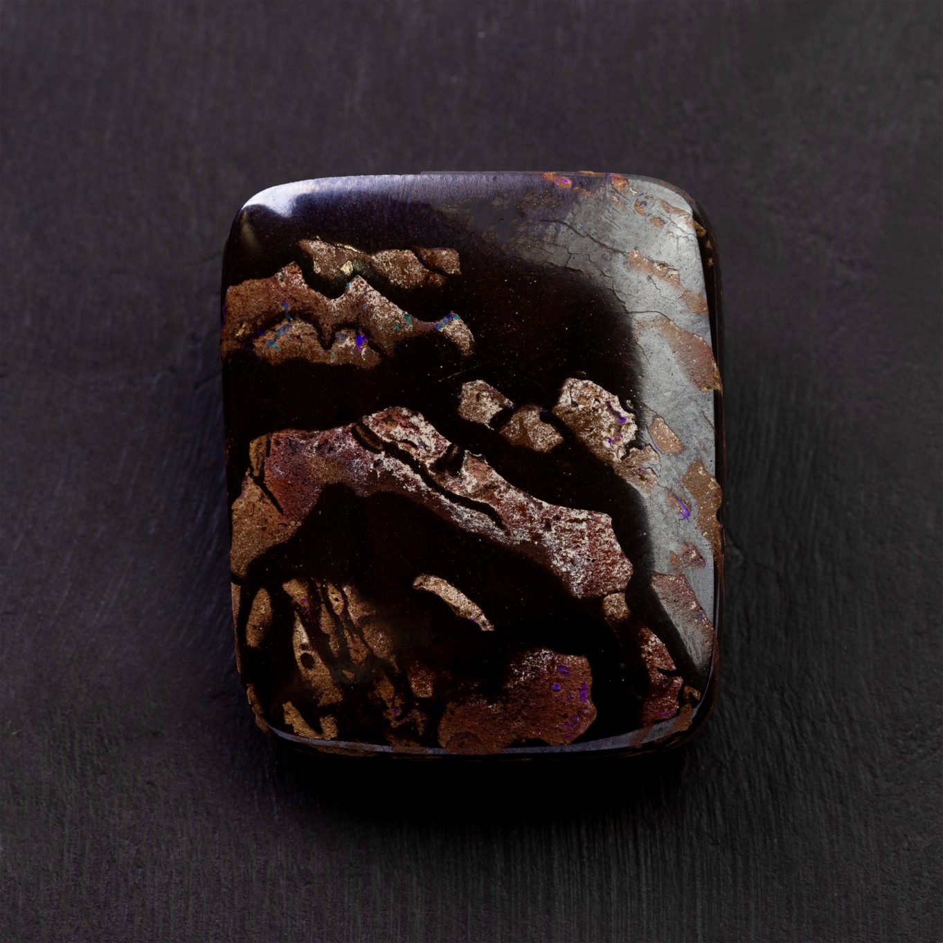 Freeform Australian Boulder Opal, Approx 26x22mm