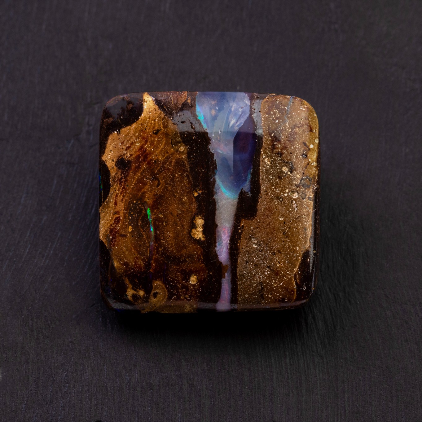 Freeform Australian Boulder Opal, Approx 20x20mm