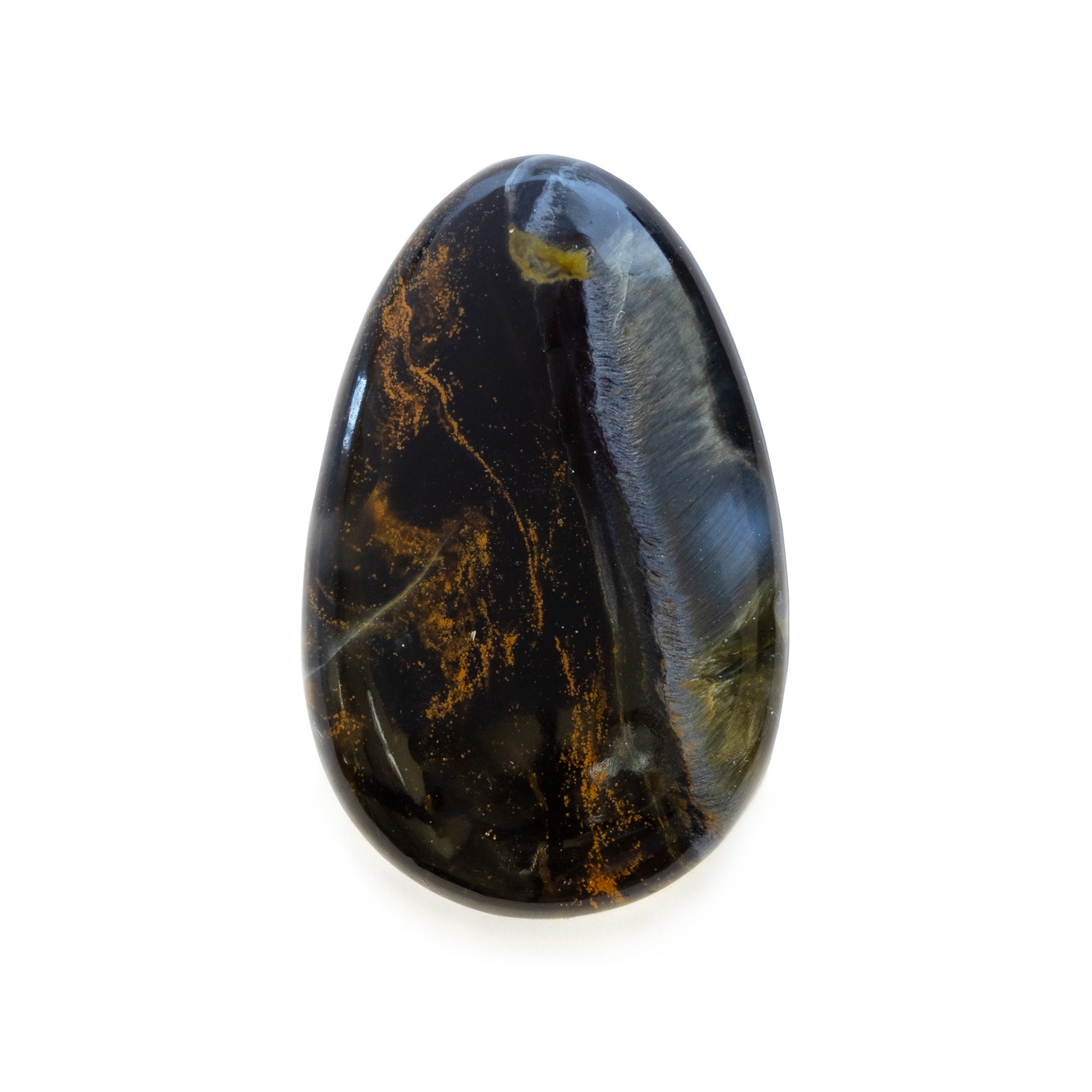 Pietersite Freeform Cabochon, Approx 37x23.5mm