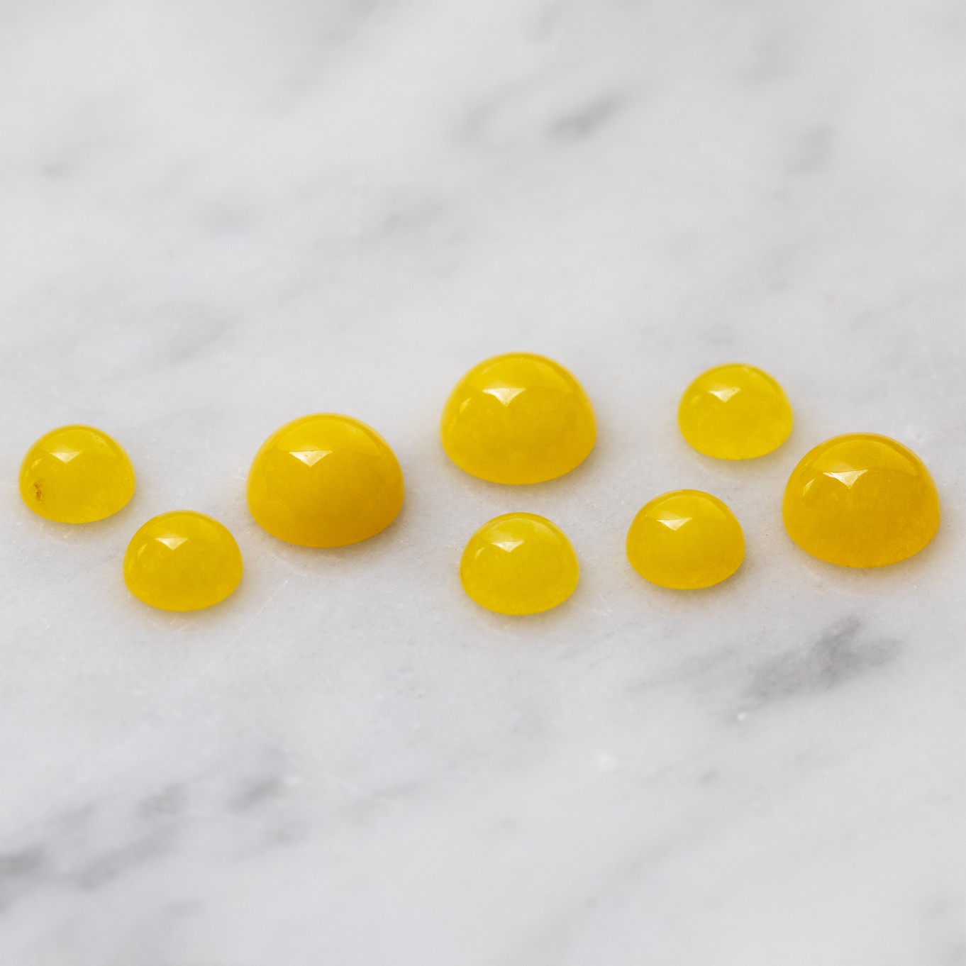 Yellow Jade Cabochons