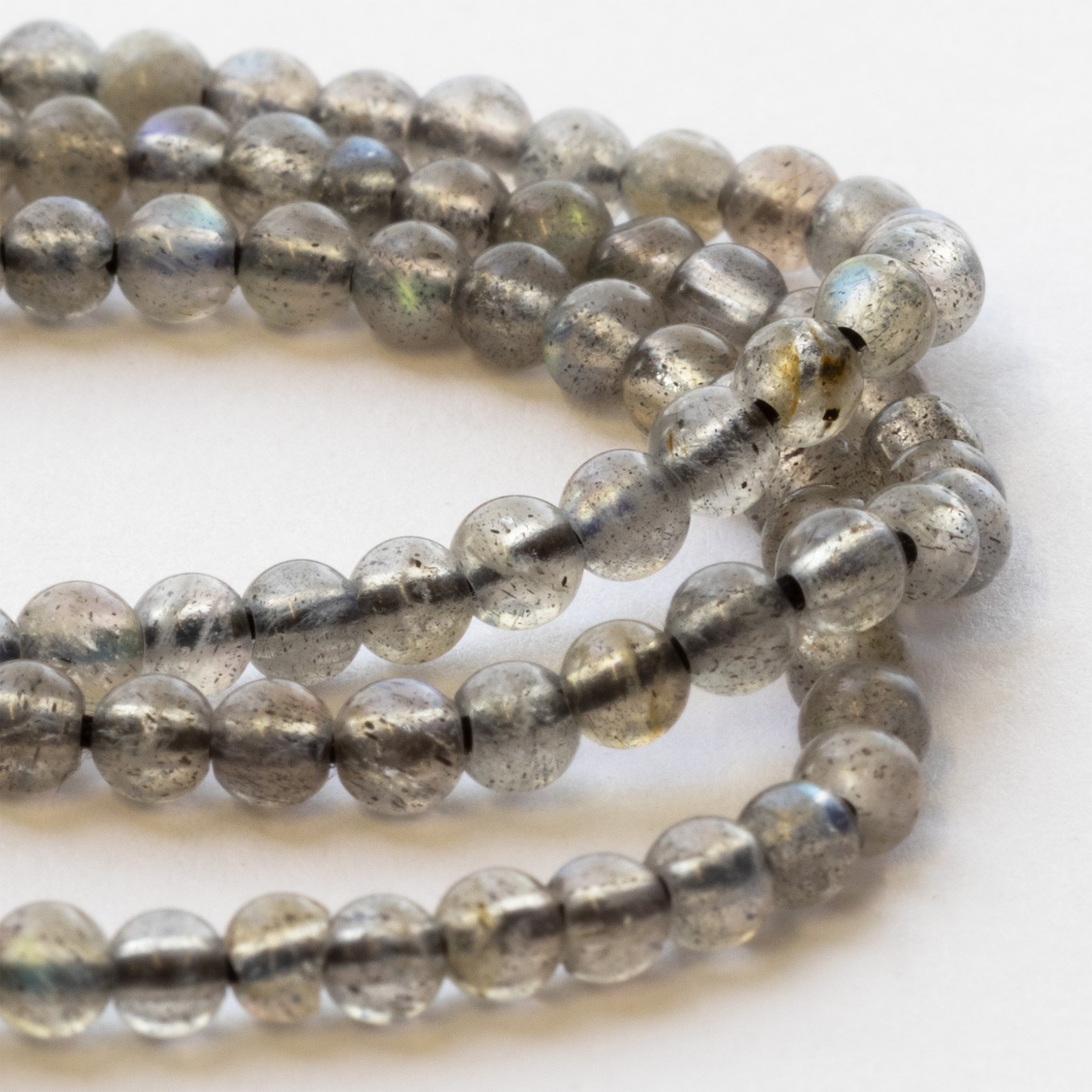 Labradorite Roundish Beads - Approx From 2mm