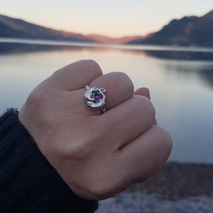 handmade amethyst jewellery