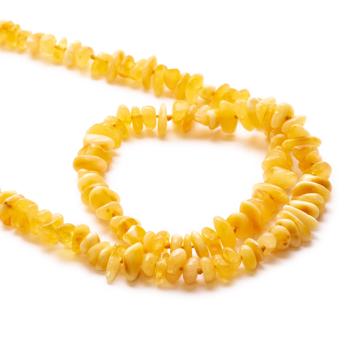 Ready To Wear Natural Baltic Amber Chip Bead Necklaces (Butterscotch)