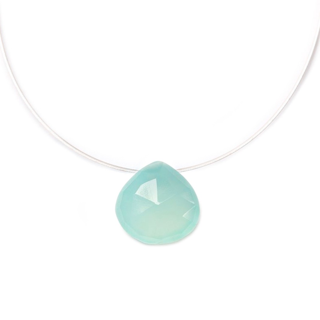 Chalcedony Briolette Necklace