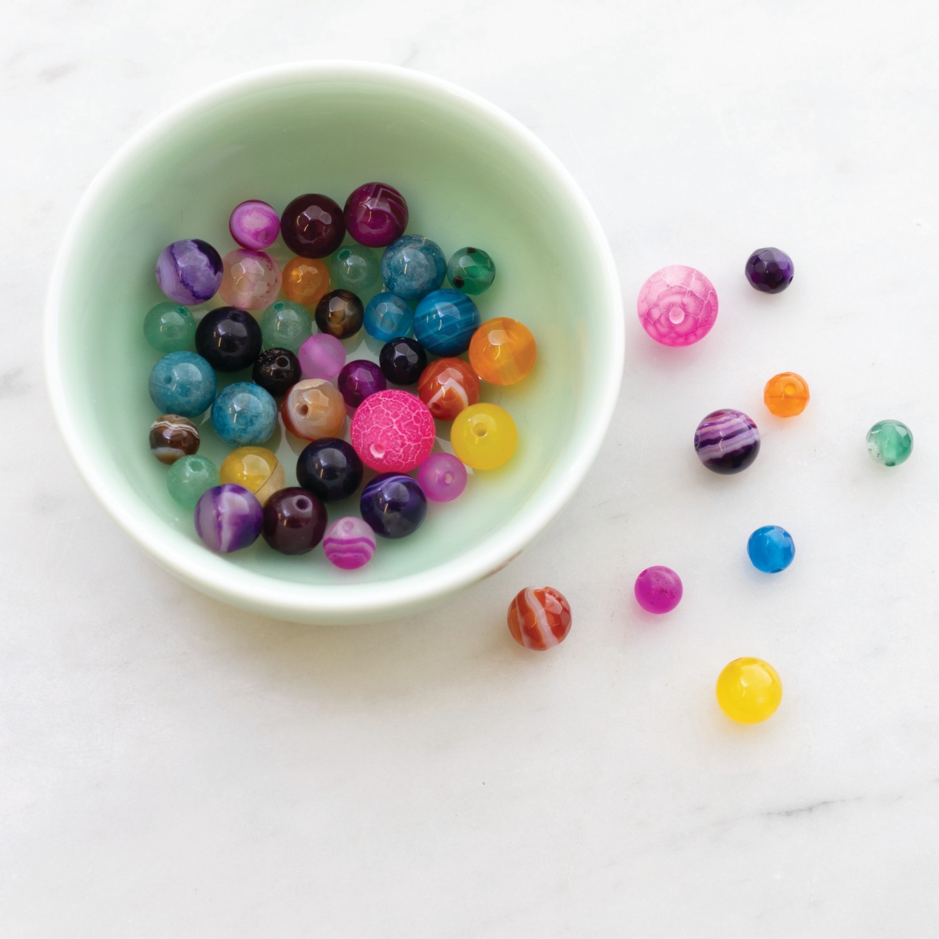 Colour Burst Mixed Gemstone Bead Pack, Approx 25g