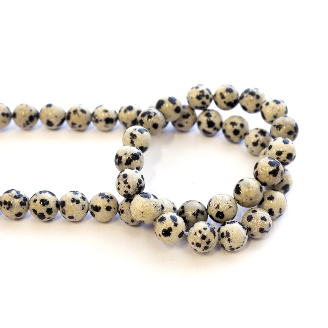 Dalmatian Jasper Round Beads - Various Sizes