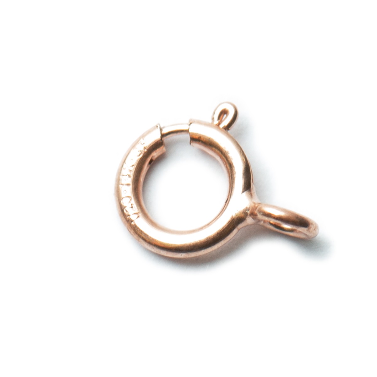 Rose Gold Filled 5mm Bolt Ring with Closed Ring