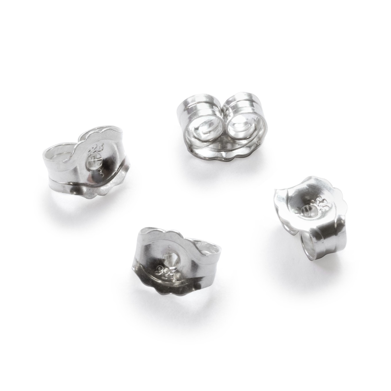 Sterling Silver Medium 5x3mm Earring Backs 