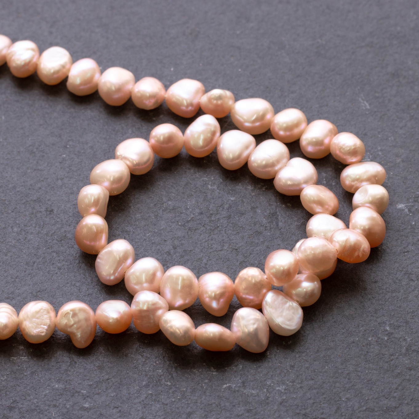 Cultured Freshwater Rustic Blush Pink Pearls - Approx From 8mm