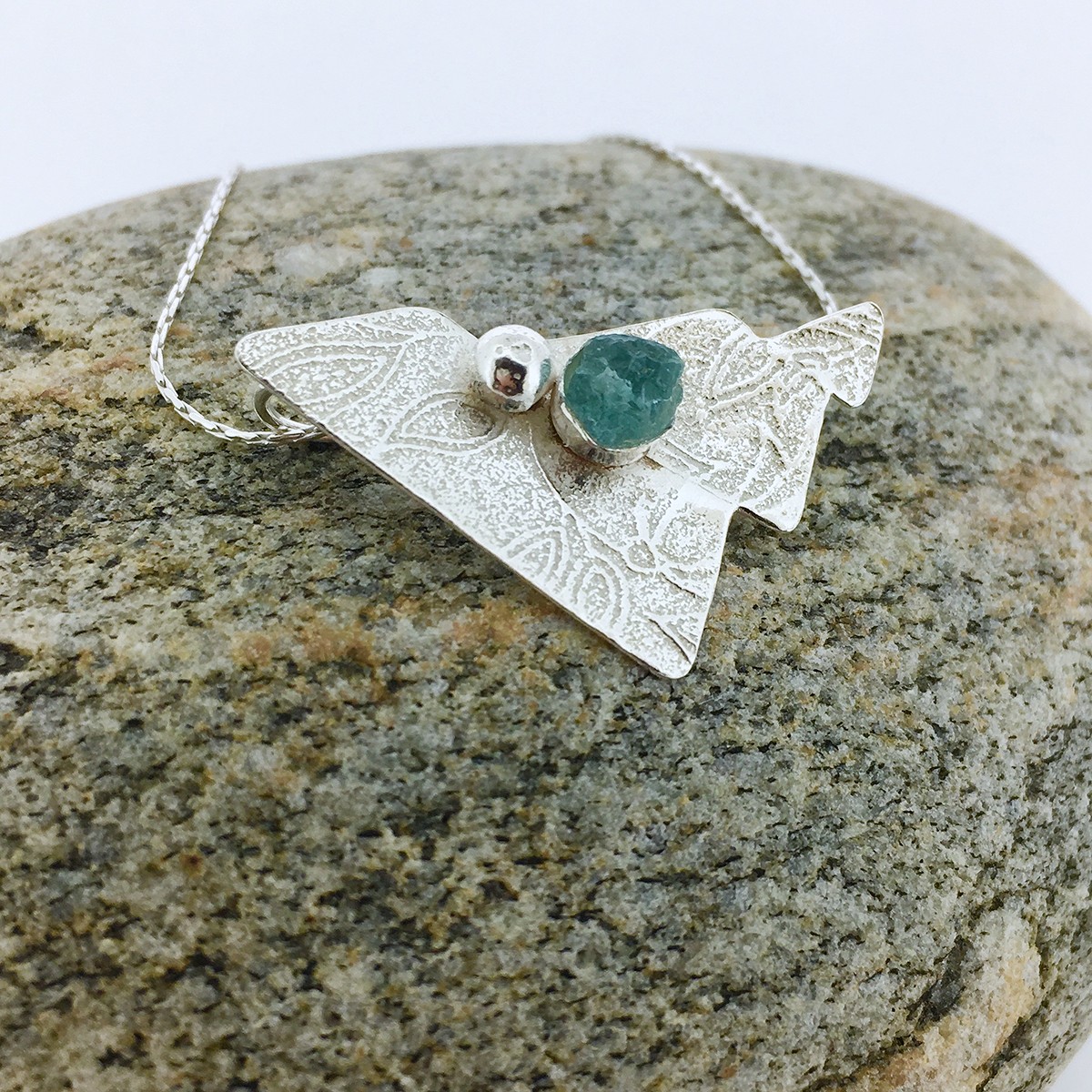 apatite bezel set pendant