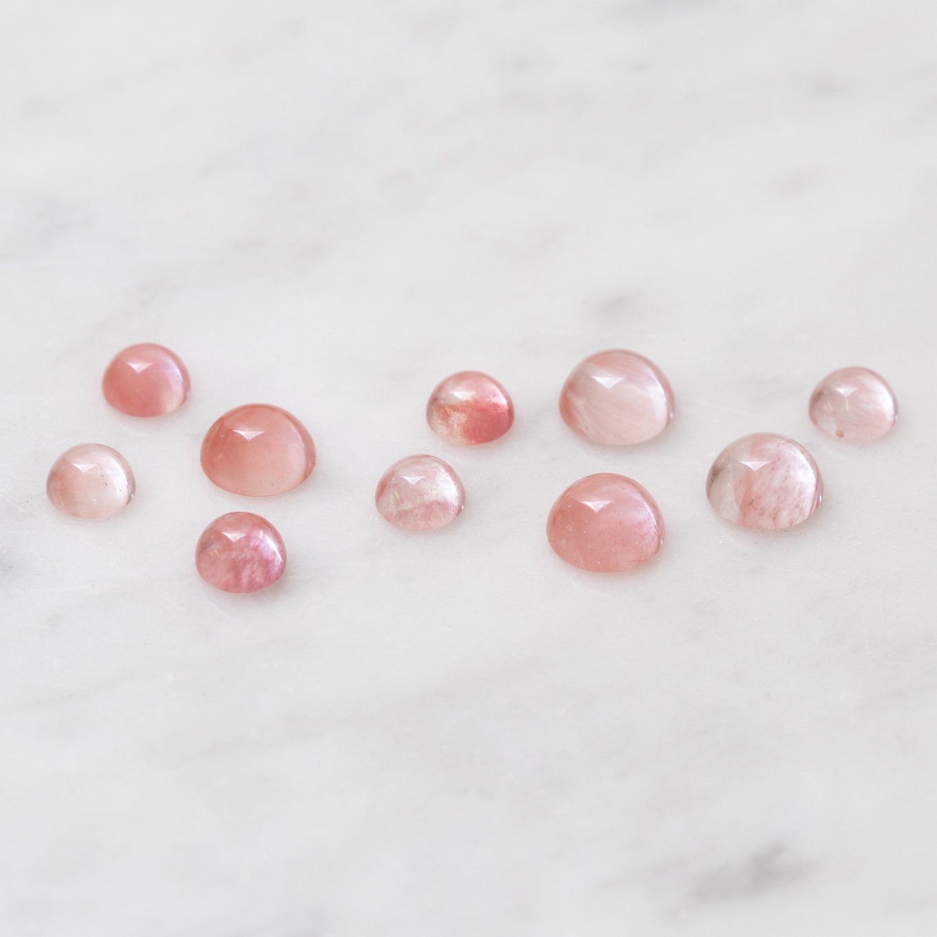 Cherry Quartz Cabochons