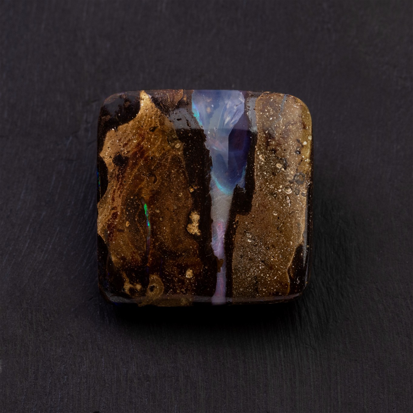 Freeform Australian Boulder Opal, Approx 20x20mm