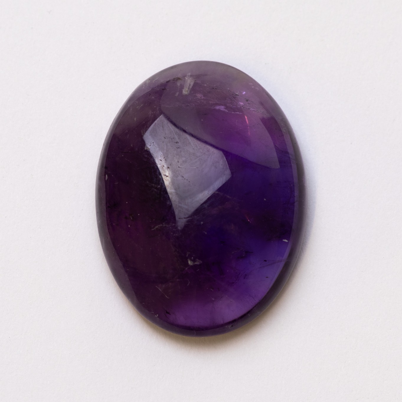 Amethyst Freeform Cabochon, Approx 26x20mm