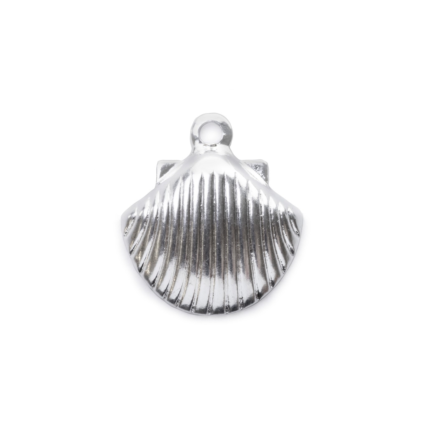 Silver Plated Shell Charm