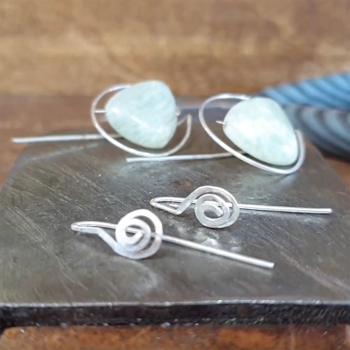 how to make metal earrings