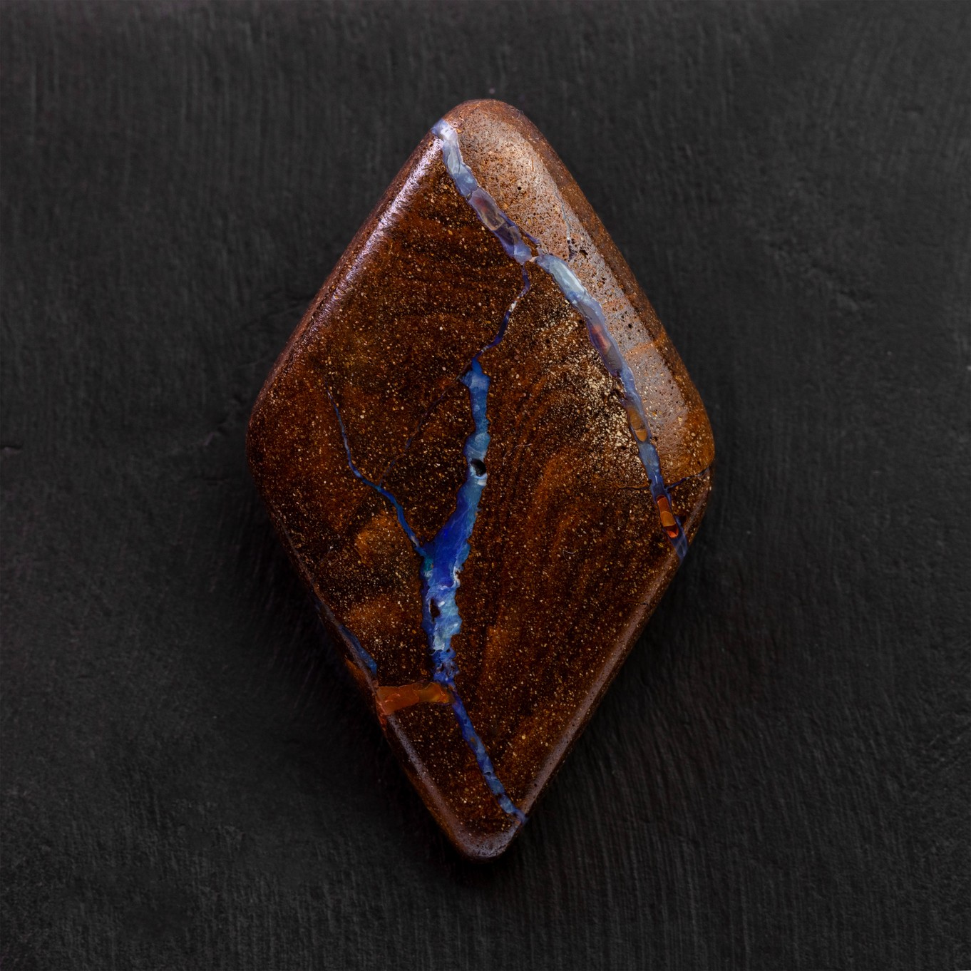 Freeform Australian Boulder Opal, Approx 36x22mm