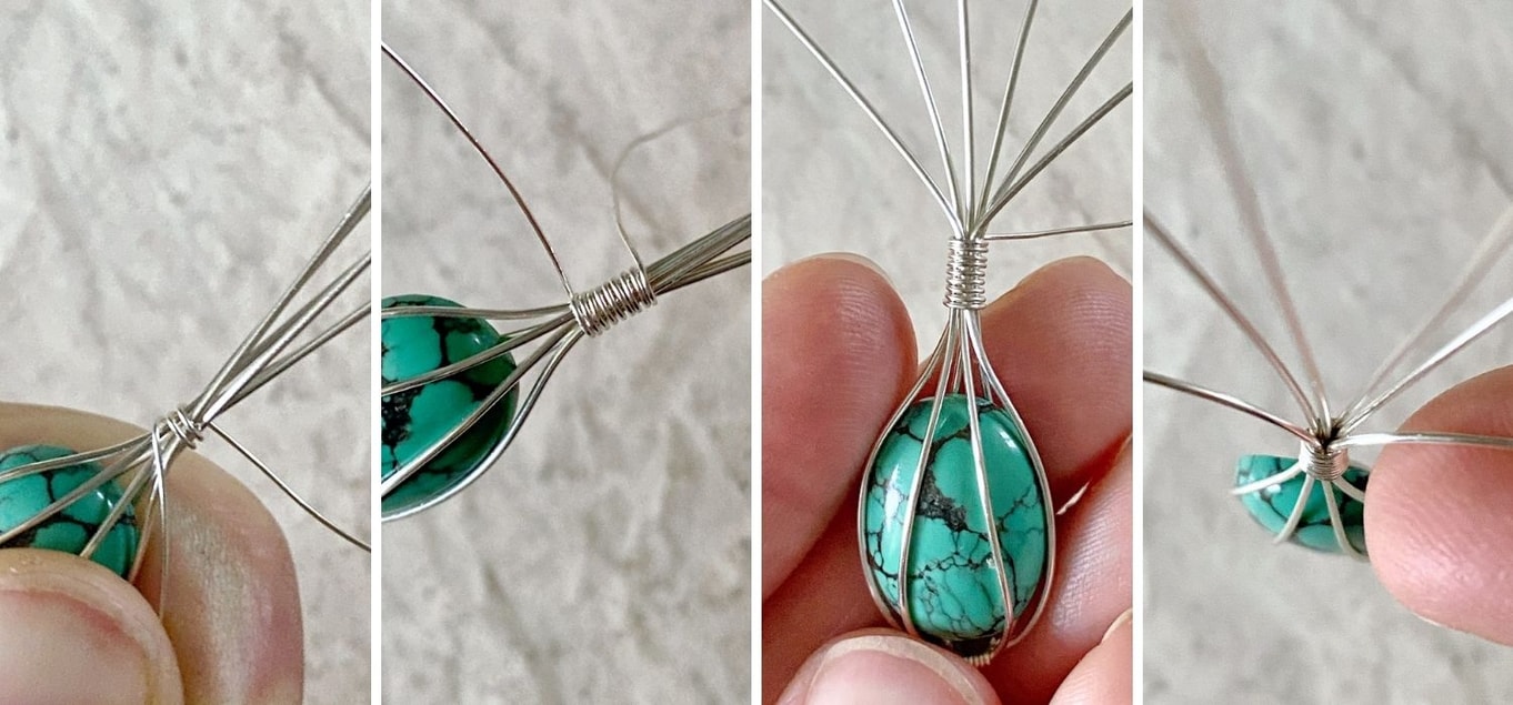 wire wrapped cabochon tutorial