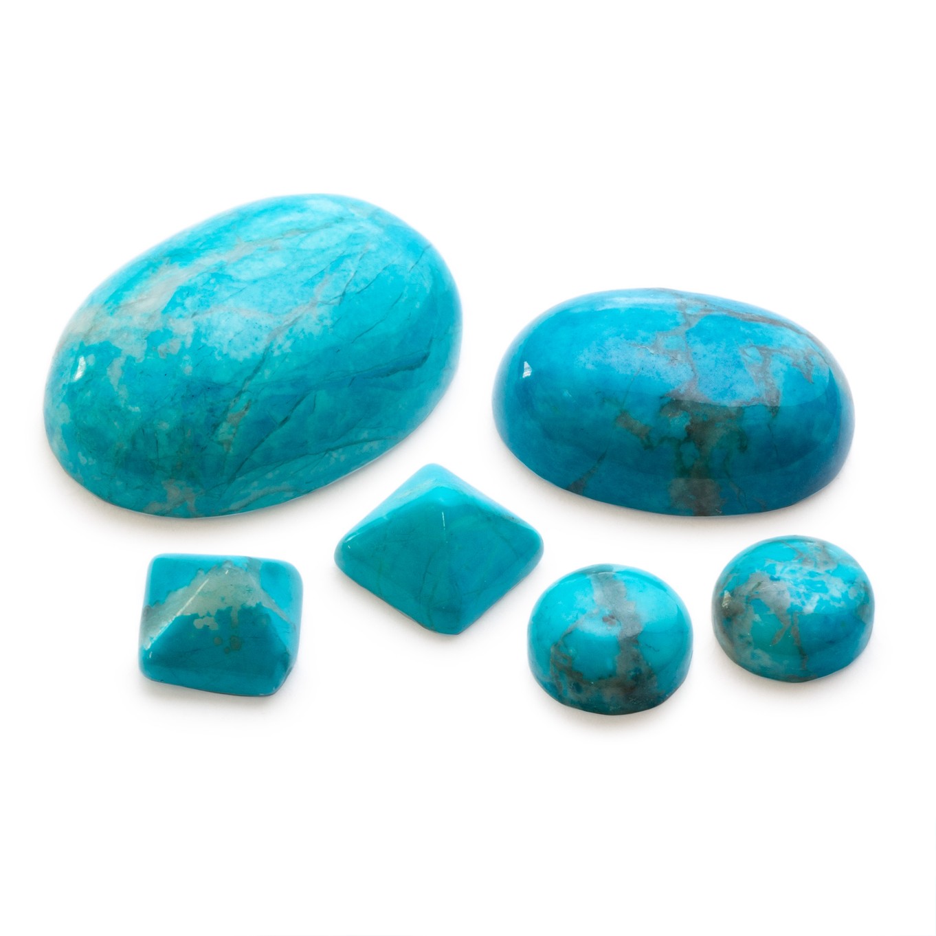 'Turquoise' Howlite Cabochons