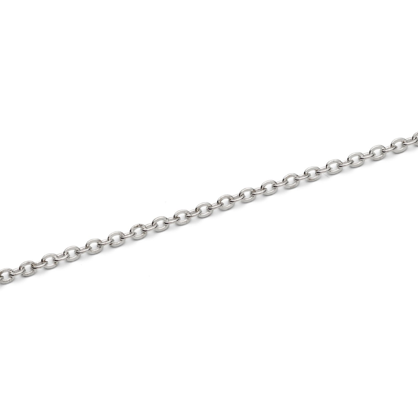 Silver Plated Trace Chain, Approx 100cm