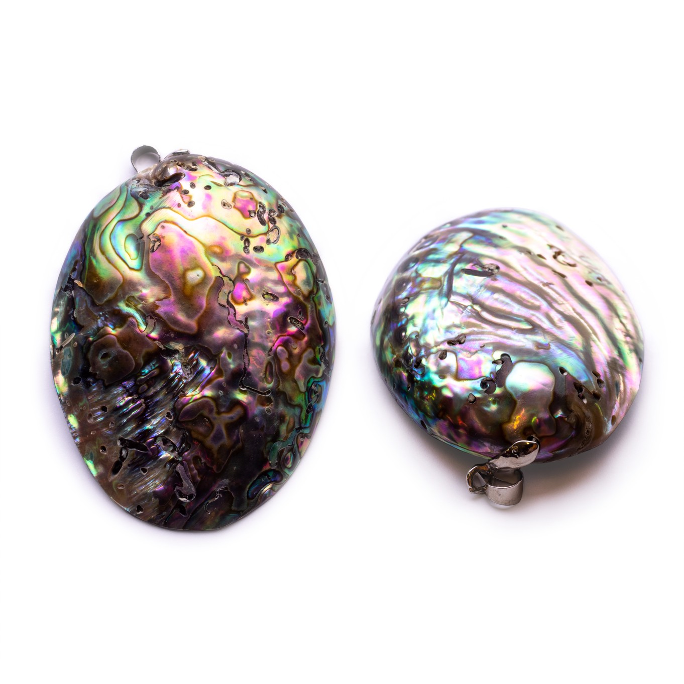 Paua Shell Oval Pendants, From Approx 50x45mm