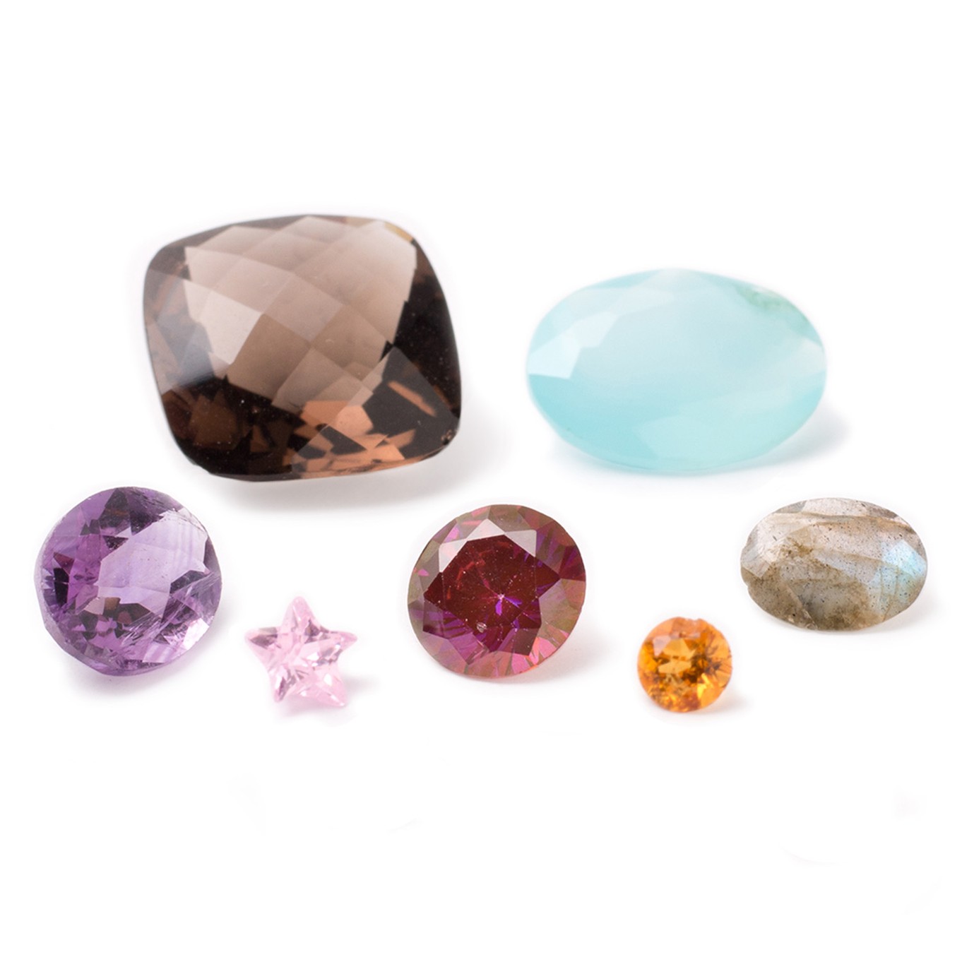 Assorted Imperfect Faceted Gemstone Packs (minimum 6 stones per pack)