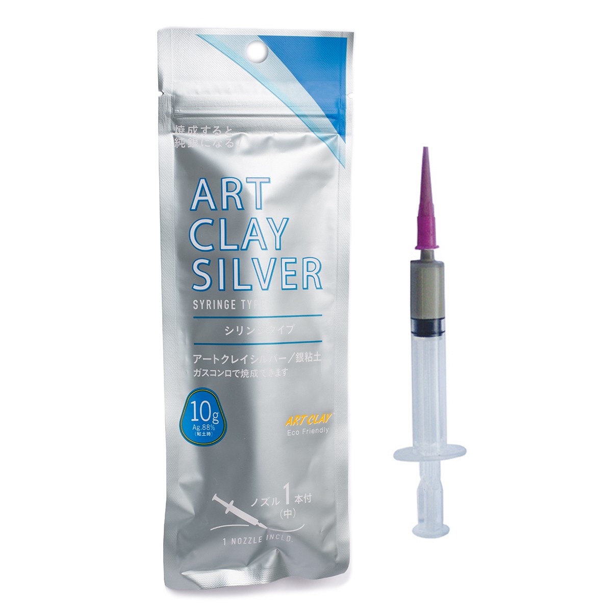 Art Clay Silver Syringe, 10g with 1 Tip