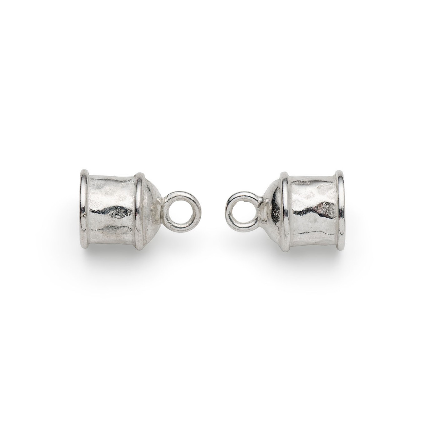 Silver Plated 5mm Cord End (Pair)