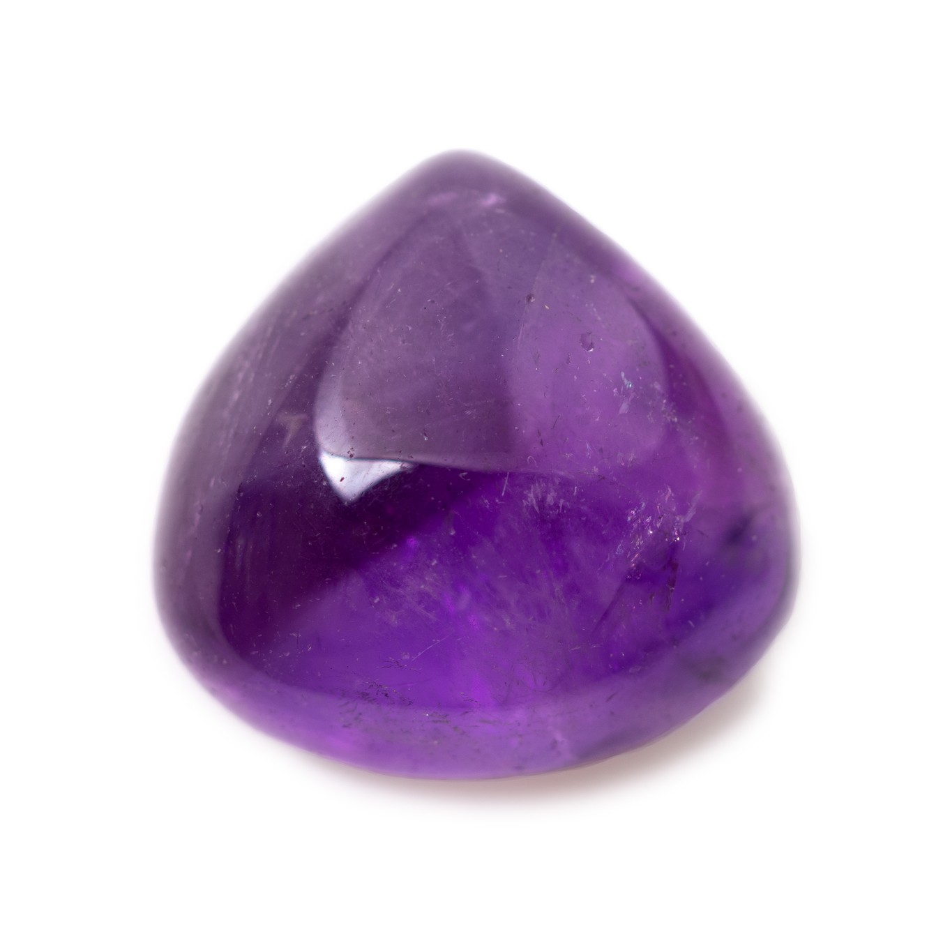 Amethyst Freeform Cabochon, Approx 24x24.5mm