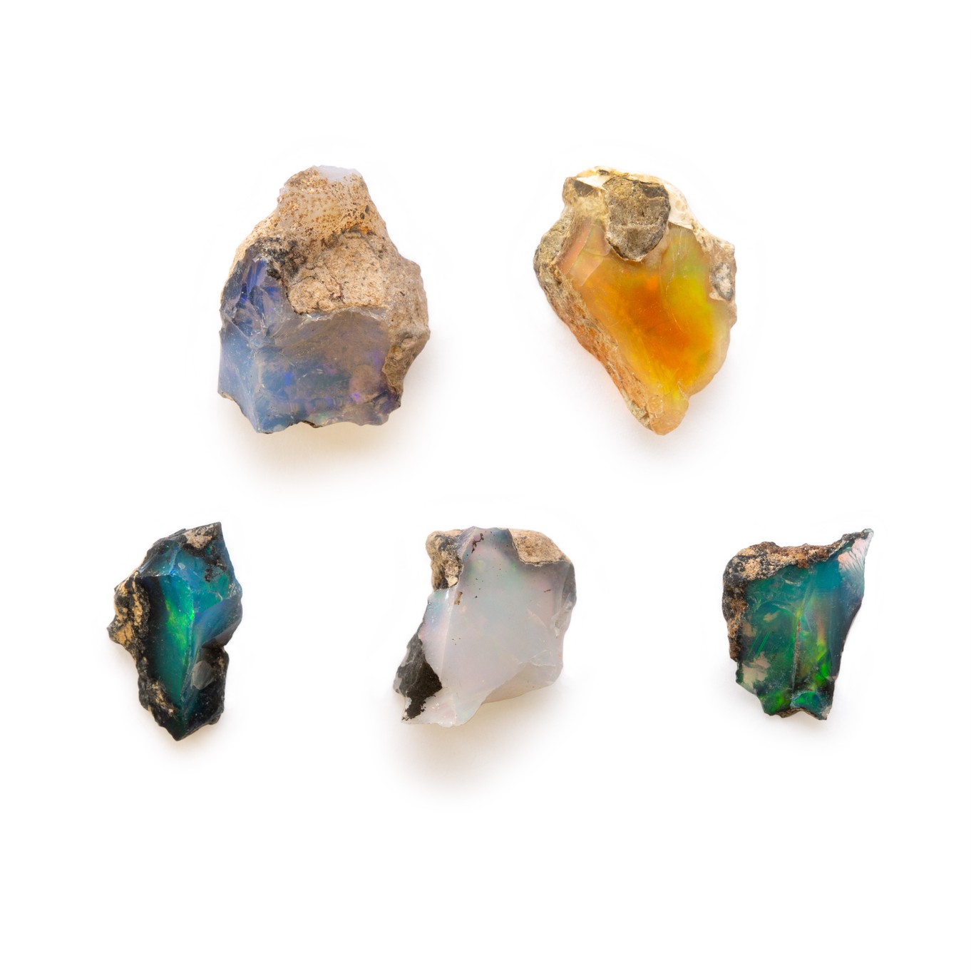 Natural Ethiopian Opal Rough Nuggets (Undrilled) - Various Sizes