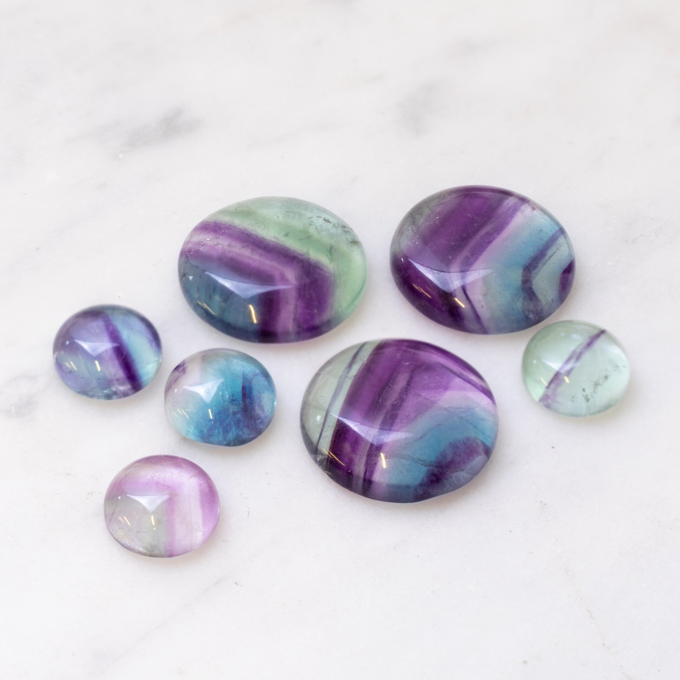 Fluorite Cabochons (A Grade)