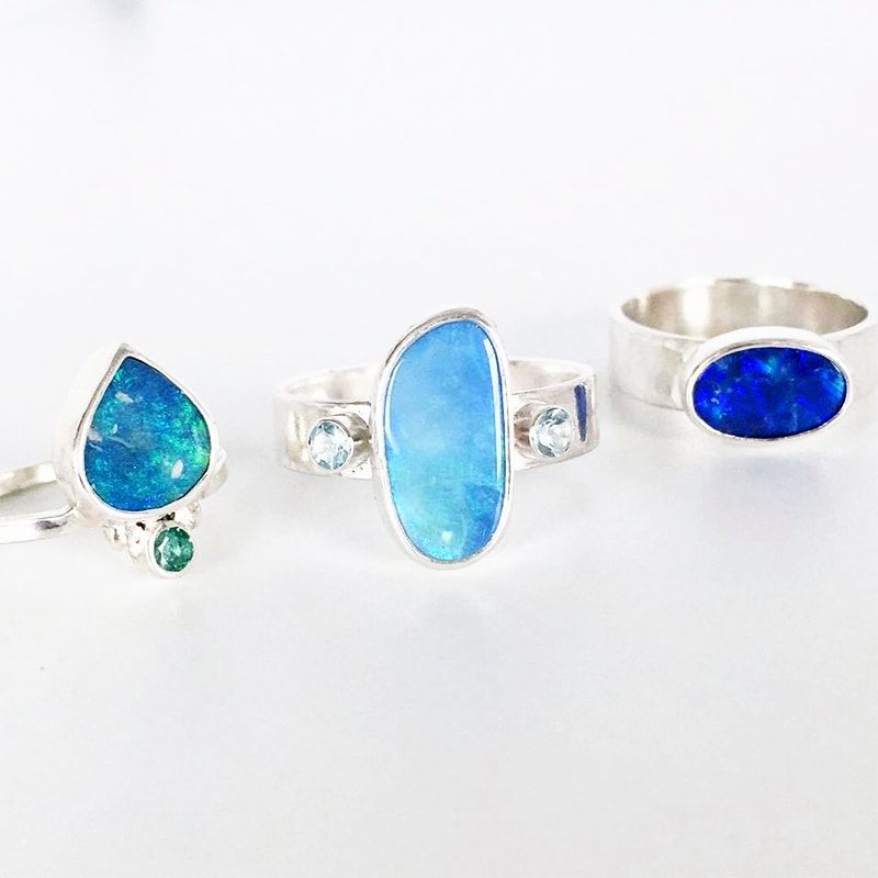 opal gemstone jewellery designs