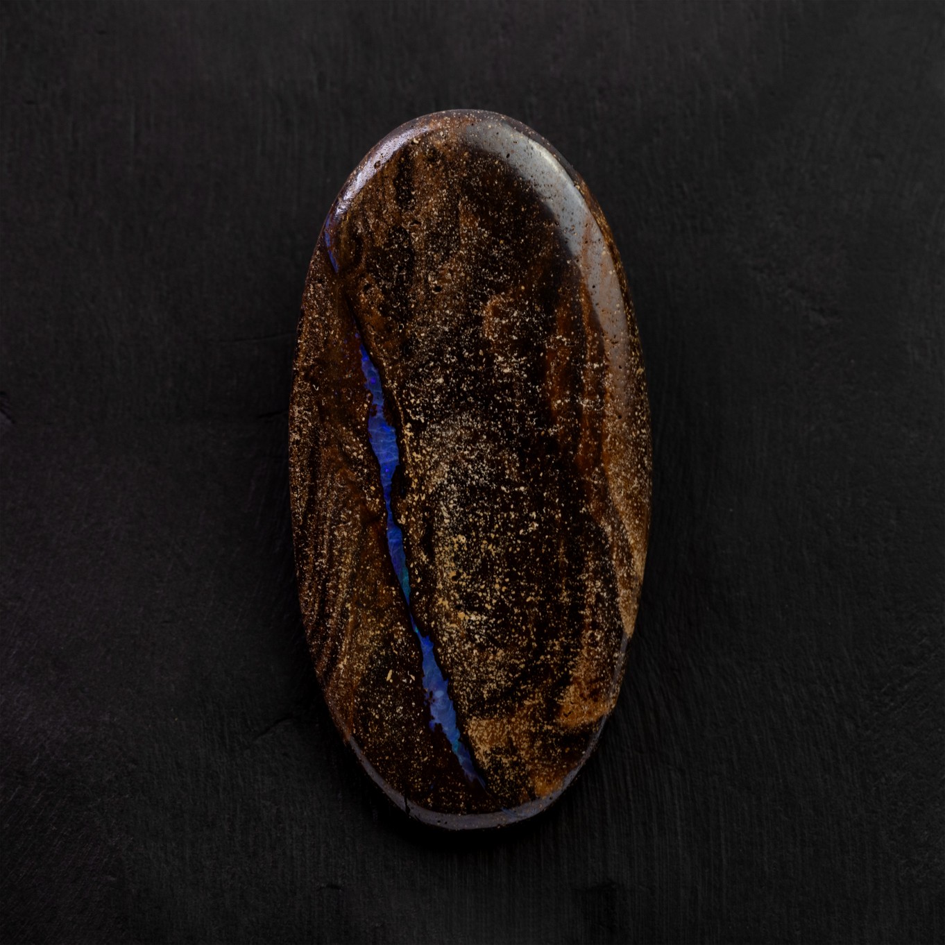 Freeform Australian Boulder Opal, Approx 40.5x20.5mm