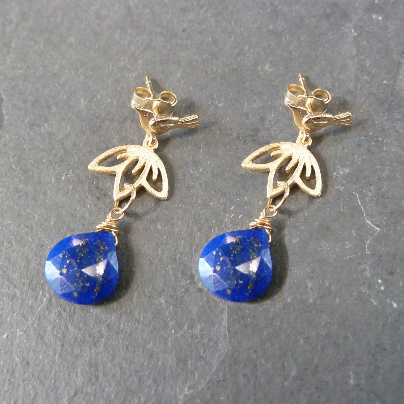 briolette-lotus-and-bird-lapis earring-kernowcraft.jpg