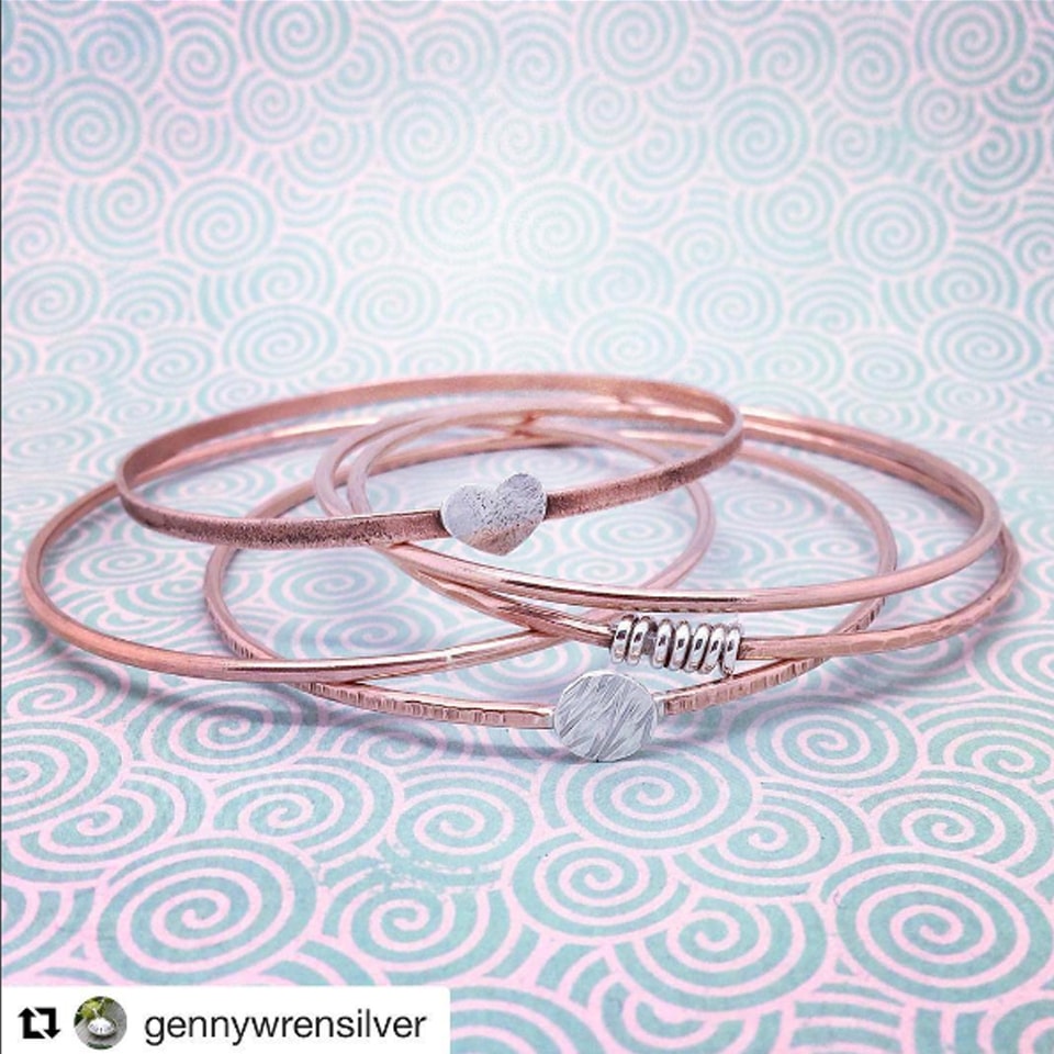 handmade copper bangles