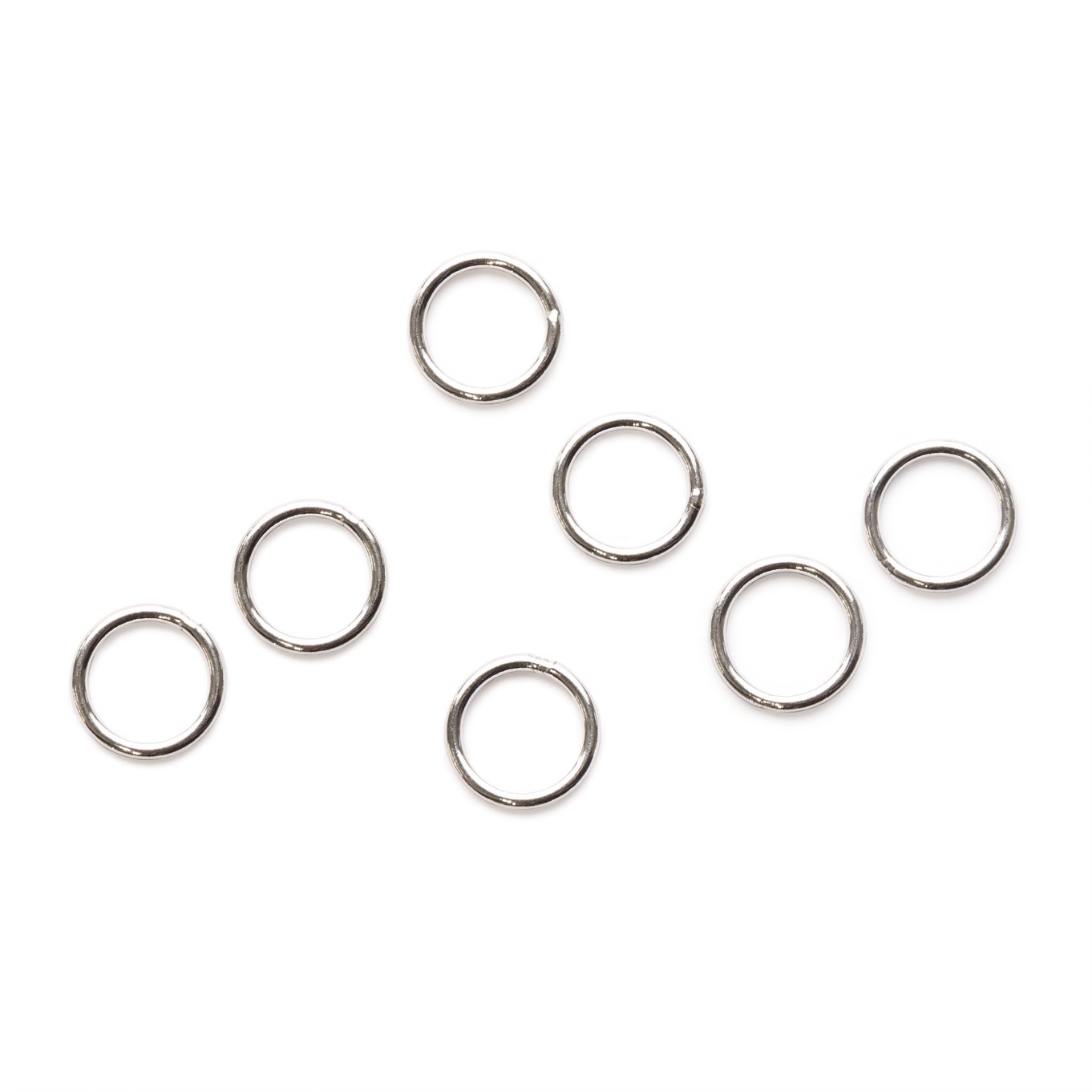 Sterling Silver 6mm Closed Jump Rings 