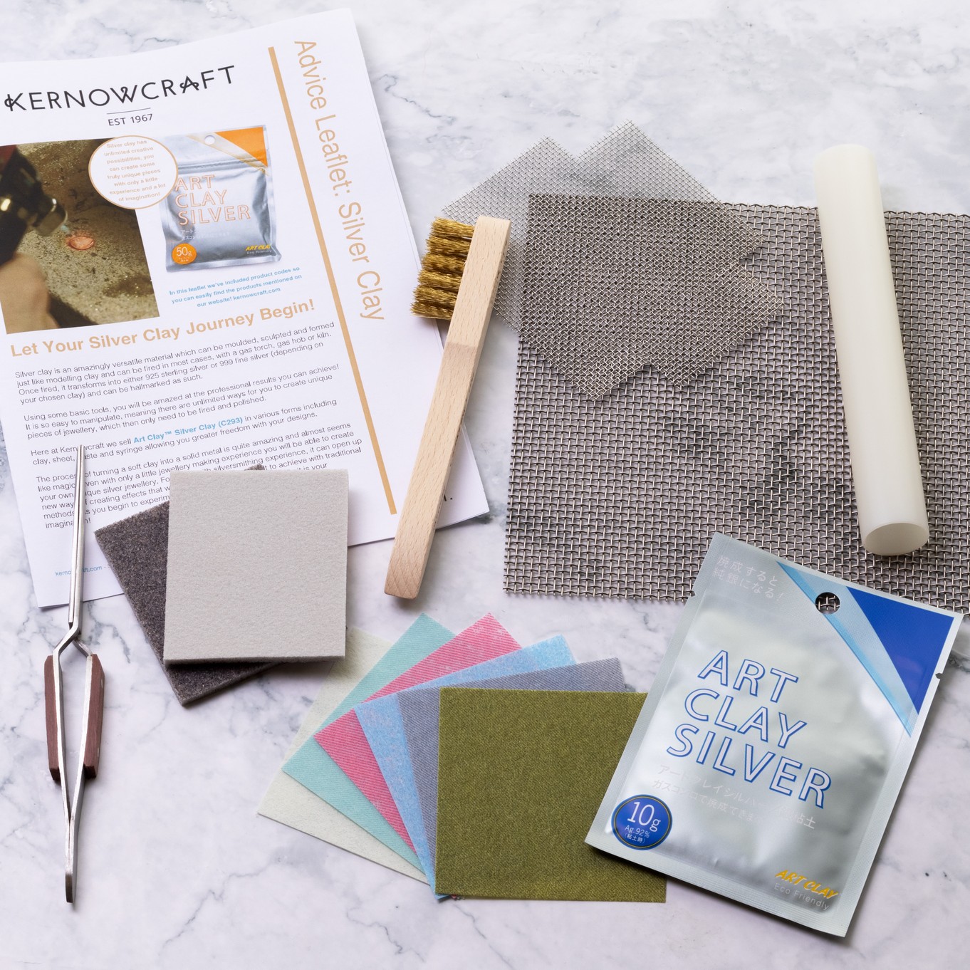 Art Clay™ Silver Clay Tool Bundle with Gas Hob Firing Kit