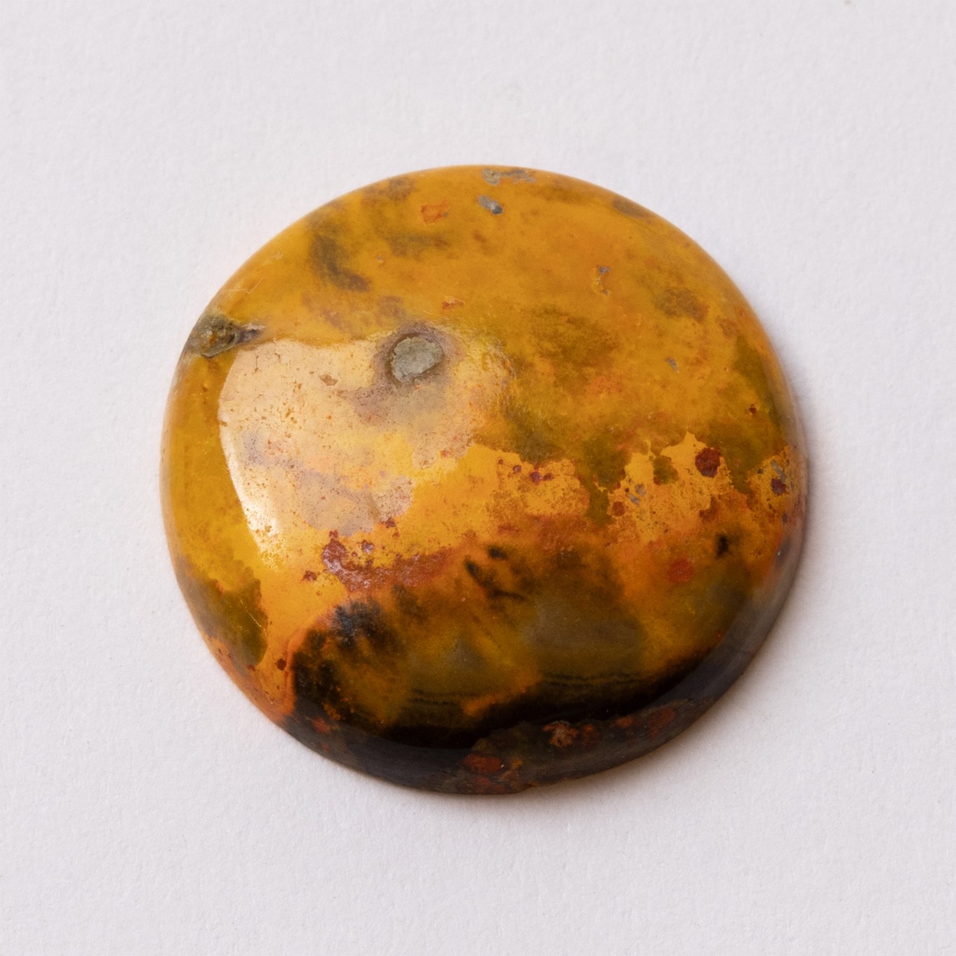 Bumblebee Jasper Freeform Cabochon, Approx 16x16mm